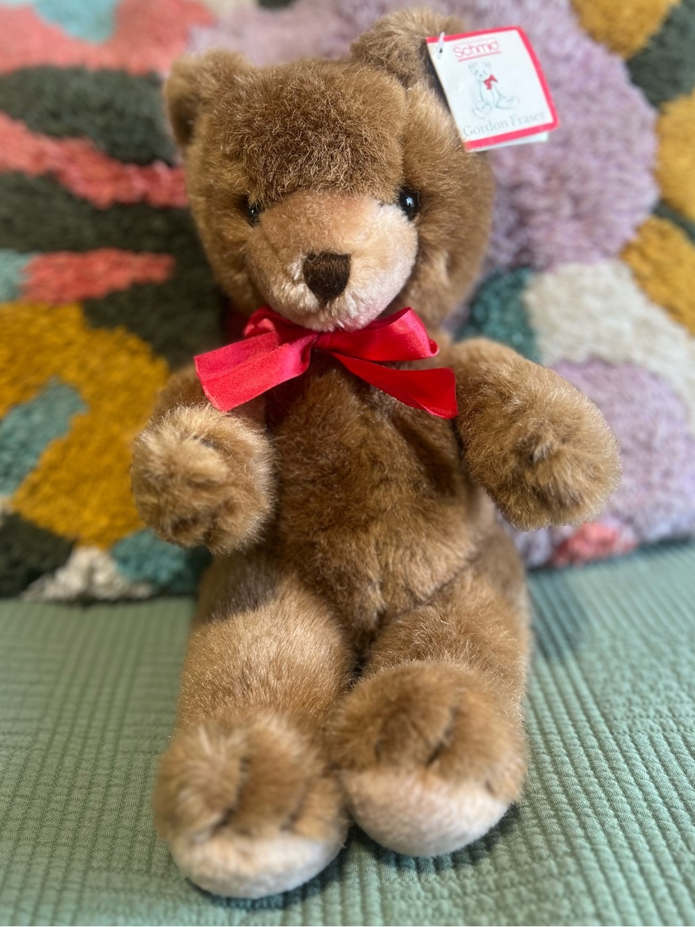 Vintage NWT Schmid Gordon Fraser Jointed Teddy Bear Plush W/ Music Wind Up 1983